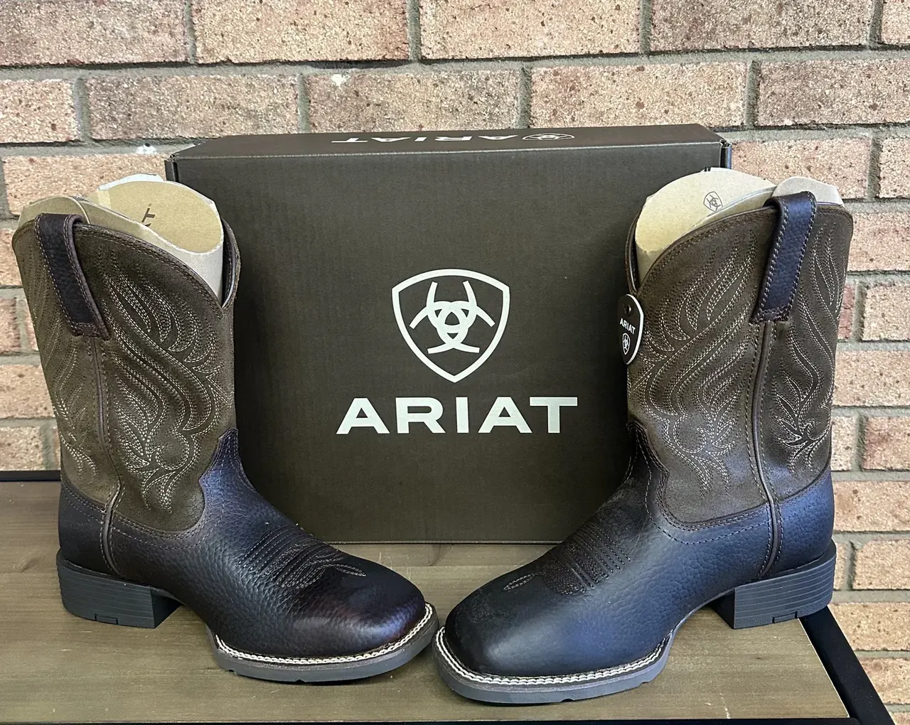 Ariat western boots with Ariat box in store